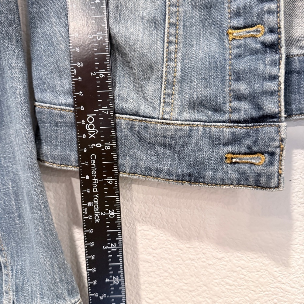 BP. Cropped Denim Jacket Size S | Y2K Baby Tee Core Indie Sleaze Model Off Duty - Picture 11 of 11